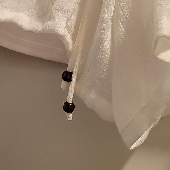 Apt 9 Women's XL White Gauze Smocked Waist Pull On Shorts Flowy Boho NWT - Picture 6 of 8